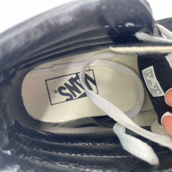 Vans Sk8-Hi Black & White Suede Canvas Sneakers | Unisex M7.5 / W9, Streetwear - Picture 12 of 16